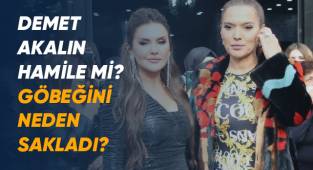 Akalın, hamile dedikoduların ardından göbeğini saklamaya çalıştı