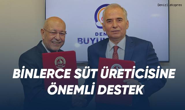 Binlerce süt üreticisine önemli destek