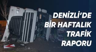 Denizli'de 1 haftada 131 trafik kazası meydana geldi