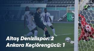 Denizlispor: 2 - Ankara Keçiörengücü: 1