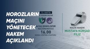 Denizlispor maçının hakemi açıklandı