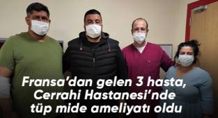 Fransa’dan gelen 3 hasta, Cerrahi Hastanesi’nde tüp mide ameliyatı oldu