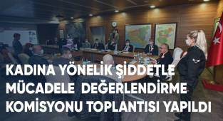 Kadına Yönelik Şiddetle Mücadele Değerlendirme Komisyonu Toplantısı Yapıldı