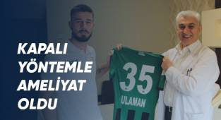 Kapalı yöntemle ameliyat olan Denizlisporlu futbolcu kısa sürede sahalara dönebilecek