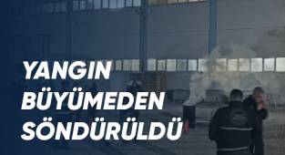 Kuruyemiş fabrikası yangını büyümeden söndürüldü