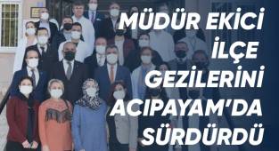 Milli Eğitim Müdürü Ekici öğretmen ve öğrencilerle bir araya geldi