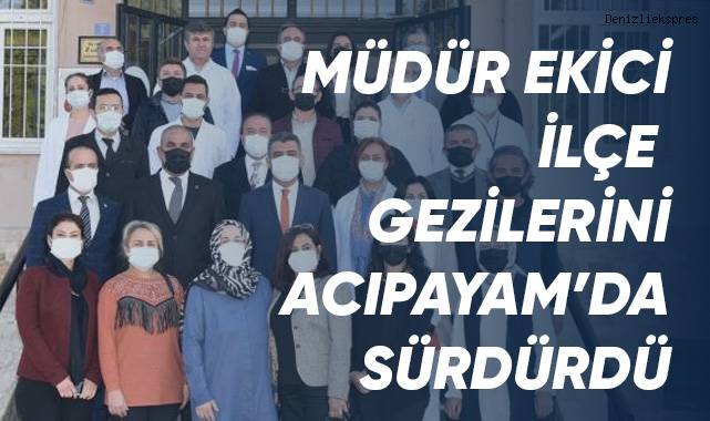 Milli Eğitim Müdürü Ekici öğretmen ve öğrencilerle bir araya geldi