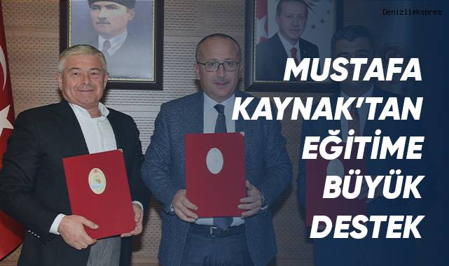 Mustafa Kaynak'tan Eğitime Büyük Destek