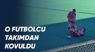 O futbolcu takımdan kovuldu