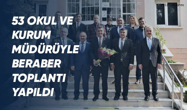 Okul ve kurum müdürlerinin katılımıyla değerlendirme toplantısı yapıldı