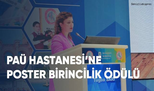 PAÜ Hastanesi’ne Poster Birincilik Ödülü
