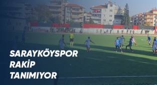 Sarayköyspor evinde rakip tanımıyor