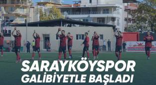 Sarayköyspor yenilenen stadında galibiyetle başladı