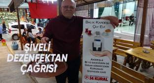 Şiveli dezenfektan çağrısı