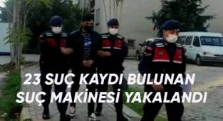 Suç makinesi yakayı ele verdi