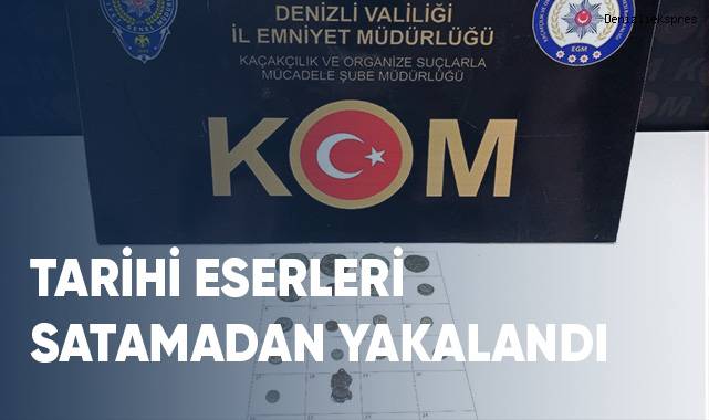 Tarihi eserleri satamadan yakalandı