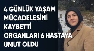 4 günlük yaşam mücadelesini kaybetti, organları 6 hastaya umut oldu