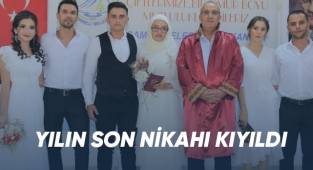 Çameli’de yılın son nikahı kıyıldı