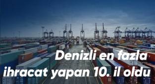 Denizli'de ihracat yüzde 22.3, ithalat yüzde 30.6 arttı
