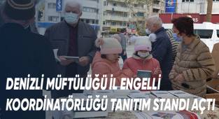 Denizli Müftülüğü İl Engelli Koordinatörlüğü Tanıtım Standı Açtı