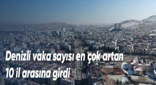 Denizli vaka sayısı en çok artan 10 il arasına girdi