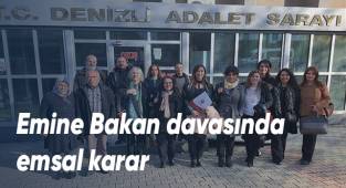 Emine Bakan davasında emsal karar