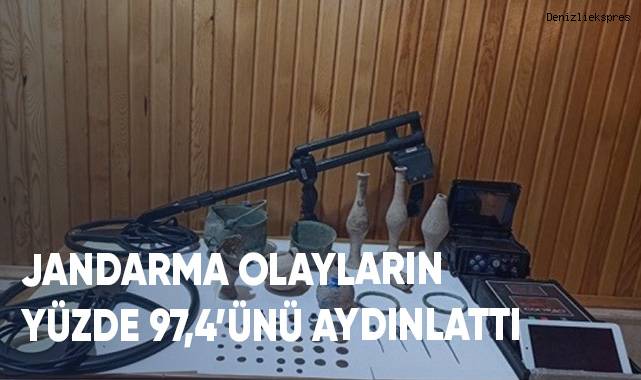 Jandarma olayların yüzde 97,4’ünü aydınlattı
