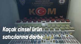 Kaçak cinsel ürün satıcılarına darbe
