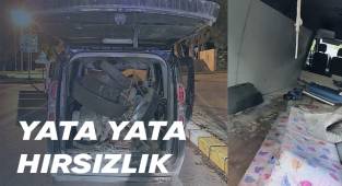 Karavana dönüştürdüğü araçla hırsızlık yaptı, çamura saplandı