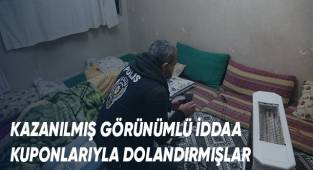 Kazanılmış görünümlü iddaa kuponlarıyla dolandırmışlar