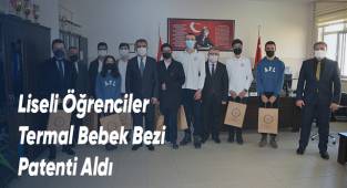 Liseli Öğrenciler Termal Bebek Bezi Patenti Aldı
