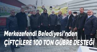 Merkezefendi Belediyesi’nden Çiftçilere 100 Ton Gübre Desteği