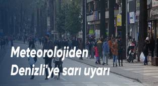 Meteorolojiden Denizli'ye sarı uyarı