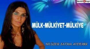 Mülk-Mülkiyet-Mülkiye
