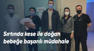 Omuriliği açıkta doğan bebek Egekent’te sağlığına kavuştu