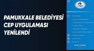 PAMUKKALE BELEDİYESİ CEP UYGULAMASI YENİLENDİ