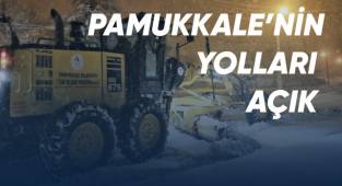 Pamukkale'nin tüm yolları ulaşıma açık