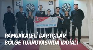 PAMUKKALELİ DARTÇILAR BÖLGE TURNUVASINDA İDDİALI