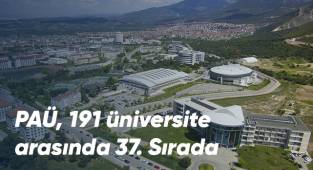 PAÜ, 191 üniversite arasında 37. Sırada