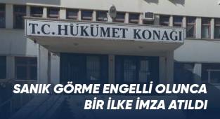 Sanık görme engelli olunca bir ilke imza atıldı