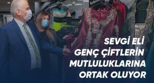 Sevgi Eli genç çiftlerin mutluluklarına ortak oluyor