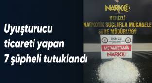 Uyuşturucu ticareti yapan 7 şüpheli tutuklandı