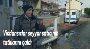 Vicdansızlar seyyar satıcının tatlılarını çaldı