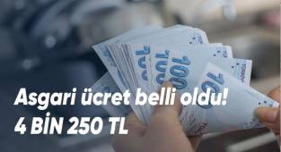 YENİ ASGARİ ÜCRET BELLİ OLDU!
