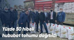 Yüzde 50 hibeli hububat tohumu dağıtıldı