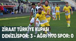 Ziraat Türkiye Kupası: Denizlispor: 3 - Ağrı 1970 Spor: 0