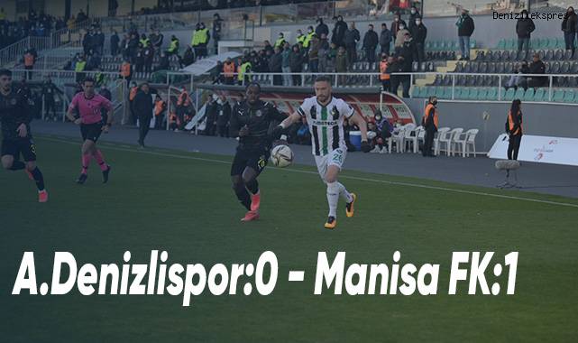Ege Derbisini kazanan Manisa FK oldu