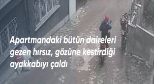 Ayakkabı hırsızları mahalleyi canından bezdirdi