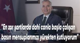 Başkan Zolan'dan Çalışan Gazeteciler Günü Mesajı