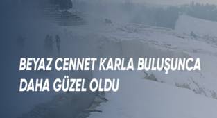 Denizli'de beyaz beyazla buluştu